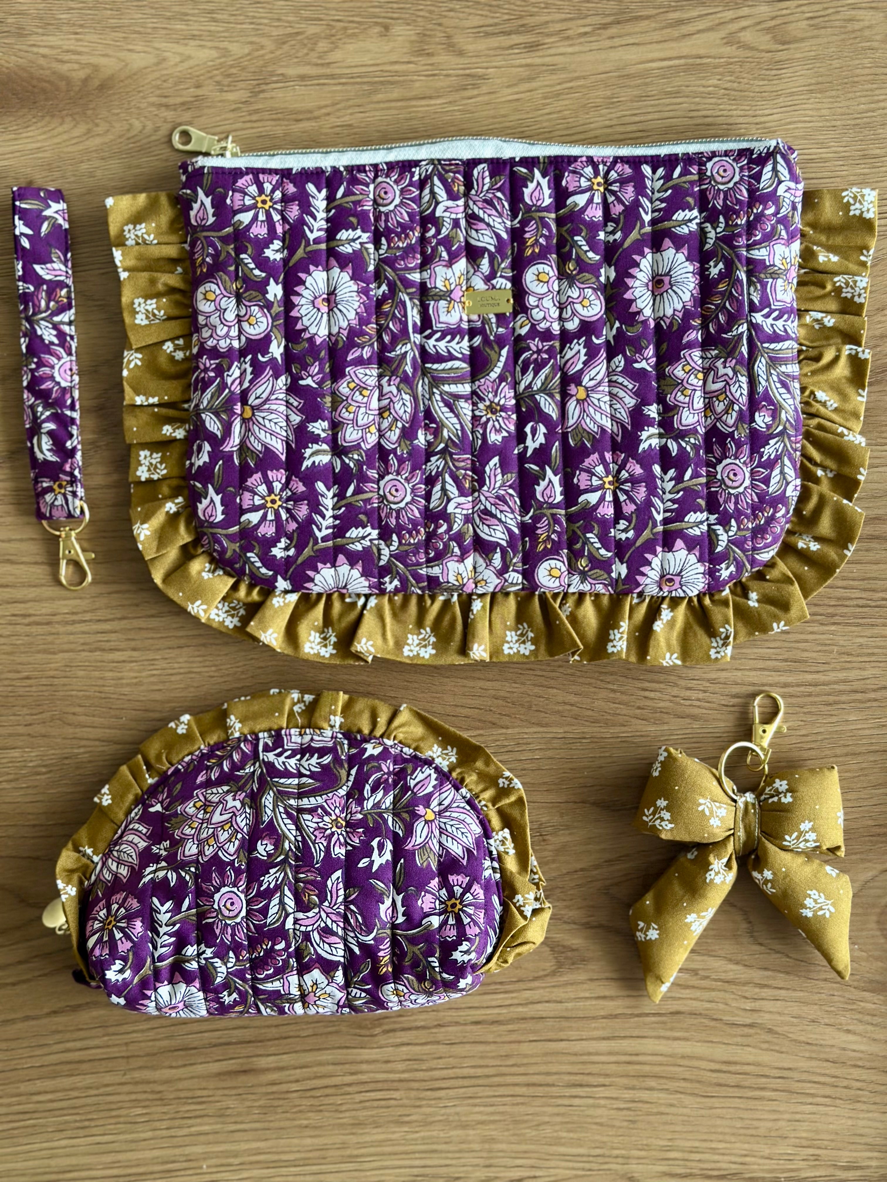 Trousse Demi-Lune violette